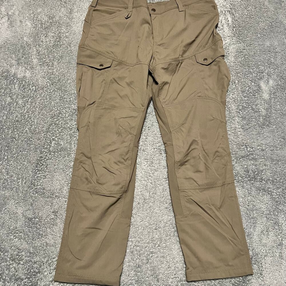 Duluth Cargo Pants Womens 18x31 Flextra Tough Slim Curve Setter Light Brown